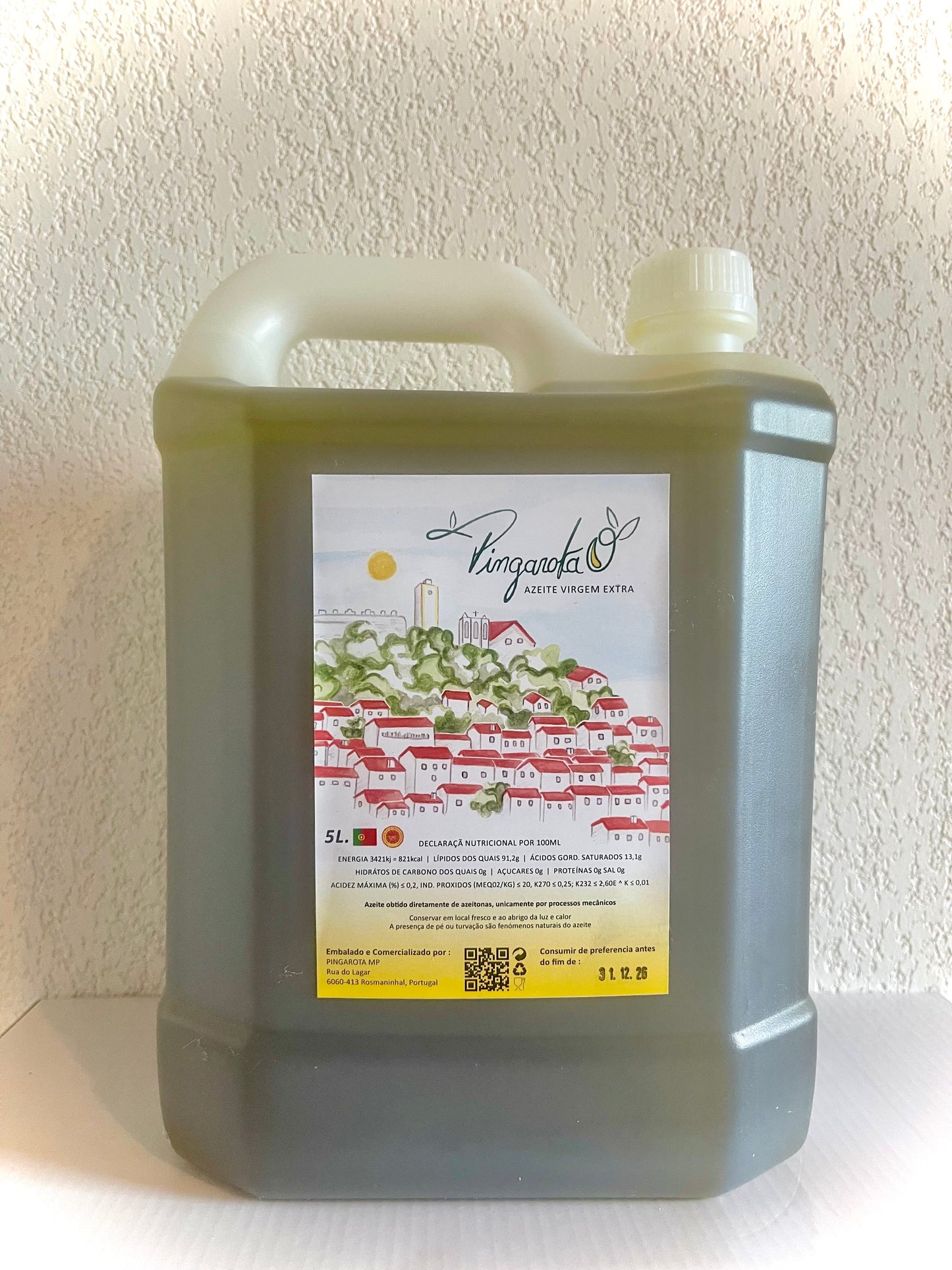 Huile d'Olive Vierge Extra bidon de 5 Litres prix net avec le transport pour la France Métropolitaine