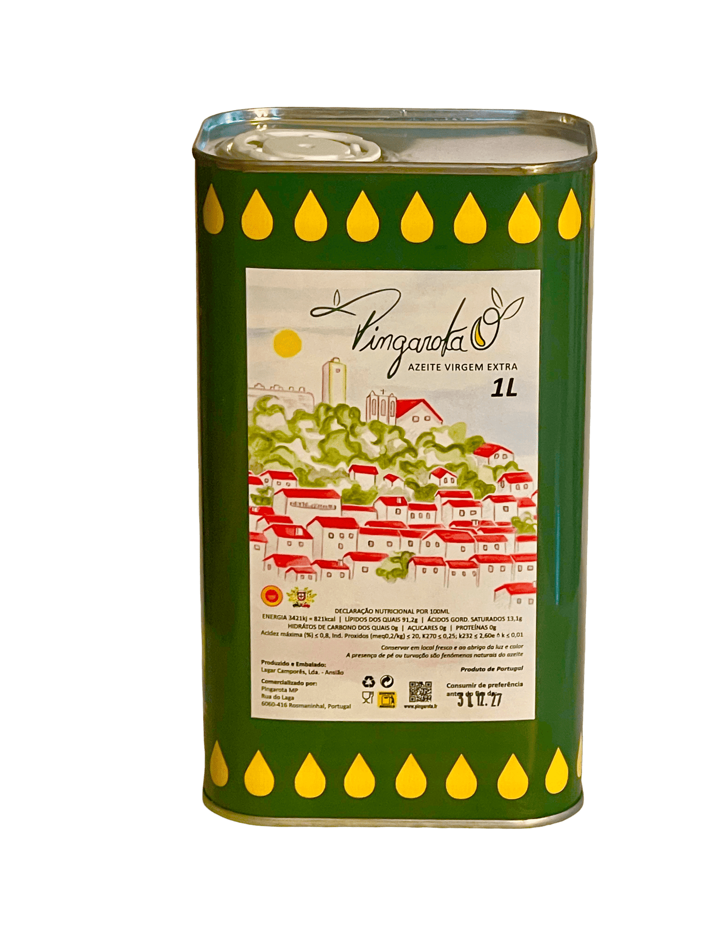 Huile d'olive vierge extra Pingarota 1 litre nouvelle récolte 2025/2026 - Pingarota