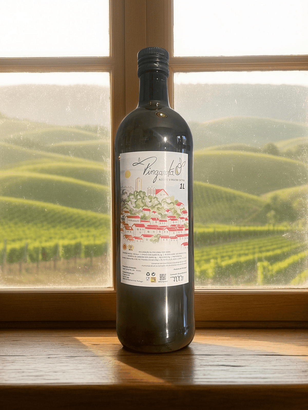 Bouteille 1L Pingarota - Huile d'olive vierge extra AOP Beira Baixa - Récolte 2025/2026 - Pression à froid
